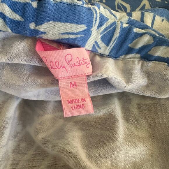 Lilly Pulitzer Meridian Deep Indigo Leied Back Tassel Midi Strapless Dress - Picture 4 of 9